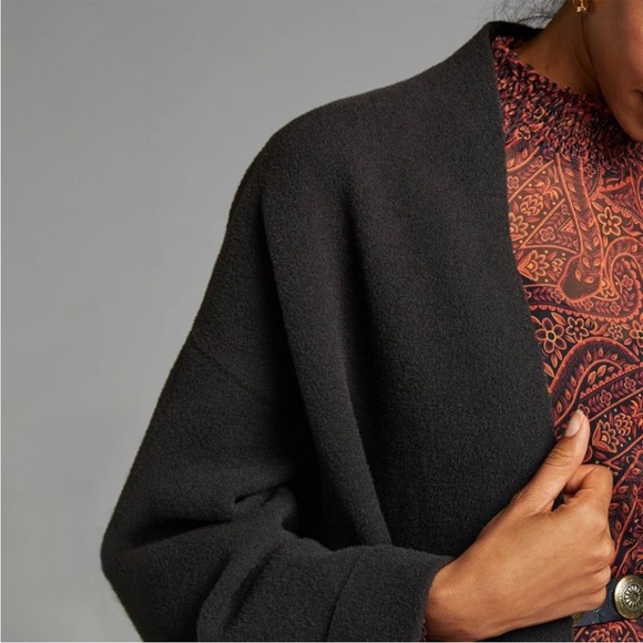 ANTHROPOLOGY MAEVE Brown Chocolate Clara Shawl Cardigan - Picture 8 of 11